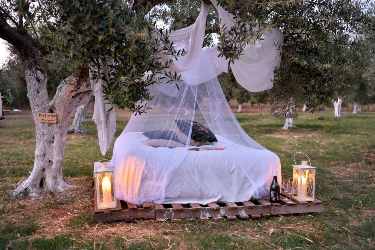 Glamping At A Lovely Tent In Skiaxtro- Marathopoli Βίλα Εξωτερικό φωτογραφία