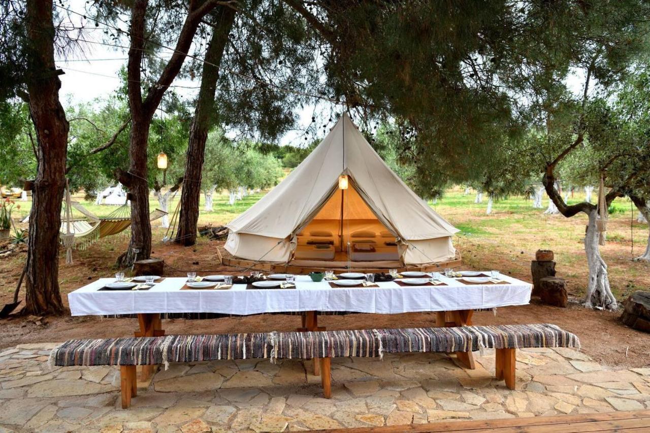 Glamping At A Lovely Tent In Skiaxtro- Marathopoli Βίλα Εξωτερικό φωτογραφία