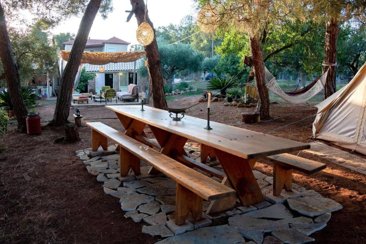 Glamping At A Lovely Tent In Skiaxtro- Marathopoli Βίλα Εξωτερικό φωτογραφία